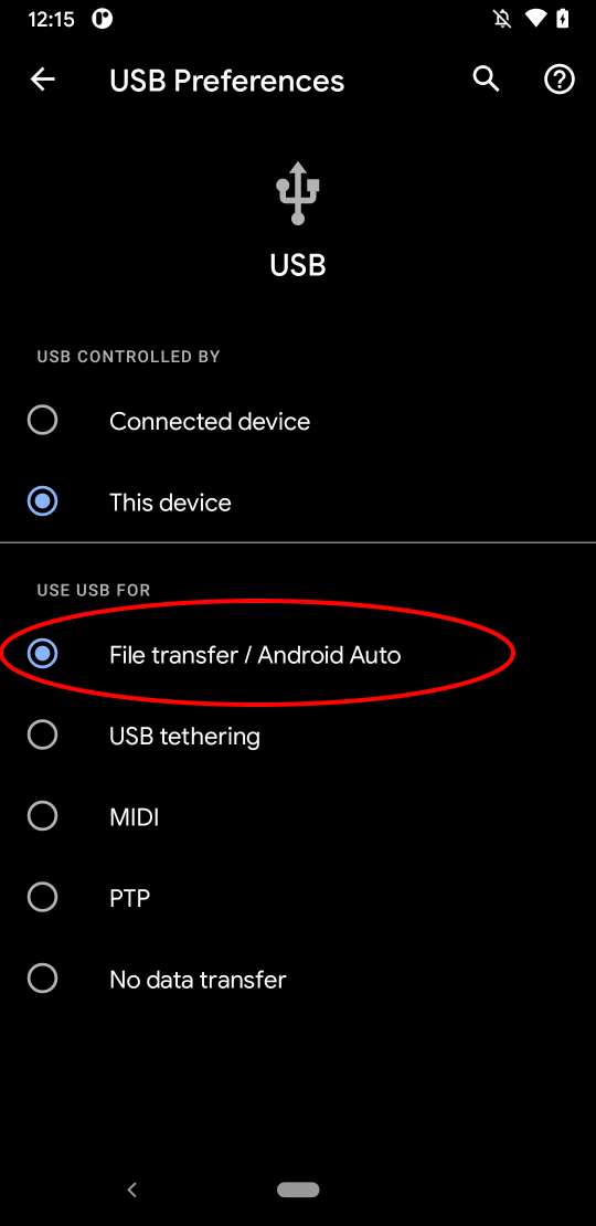 Select File transfer.